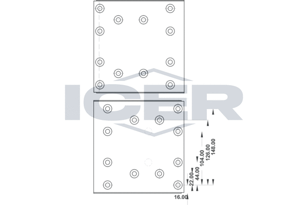 Set garnituri de frictiune, frana tambur 21 9555 00 ICER